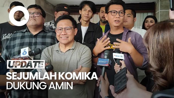 Temui Cak Imin, Sejumlah Komika Deklarasi Dukung AMIN