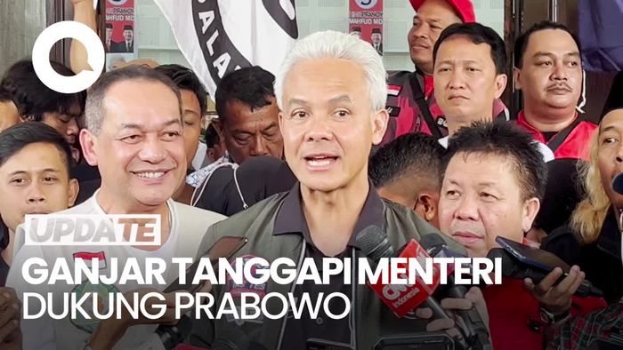 Ramai Menteri Dukung Prabowo, Ini Komentar Ganjar