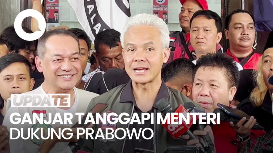 Ramai Menteri Dukung Prabowo, Ini Komentar Ganjar