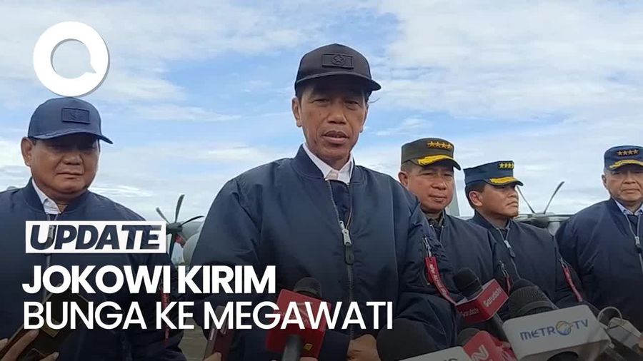 Kata Jokowi soal Kirim Bunga Ucapan Ulang Tahun untuk Megawati