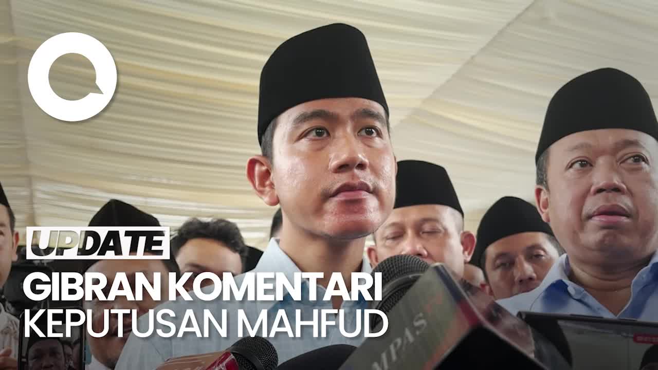 Kata Gibran Soal Mahfud Ingin Mundur Dari Menko Polhukam