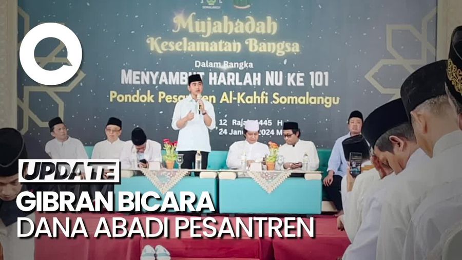 Bertemu Kiai NU di Kebumen, Gibran Bicara Dana Abadi Pesantren