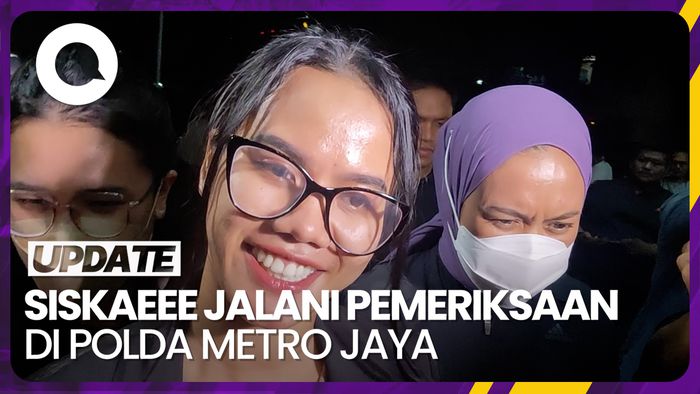Tiba di Polda Metro Jaya, Siskaeee Langsung Jalani Pemeriksaan