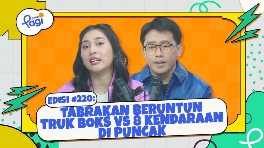  Tabrakan Beruntun Truk Boks Vs 8 Kendaraan di Puncak