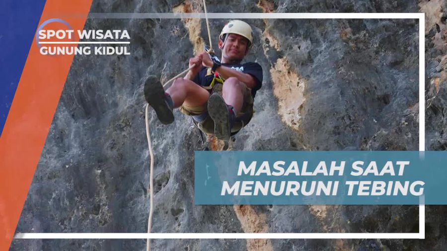 Rintangan Saat Menuruni Tebing Kuda Laut Gunung Kidul 