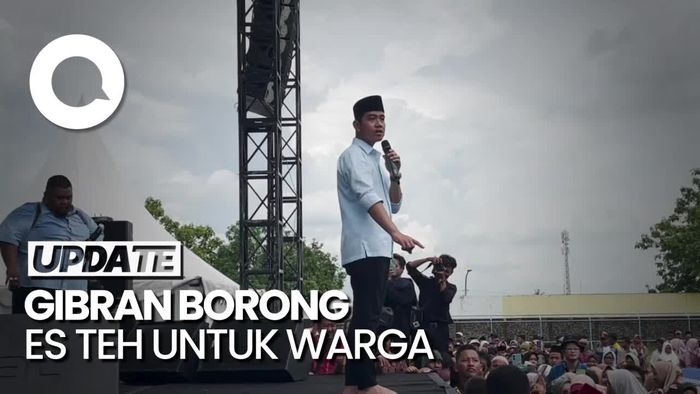 Momen Gibran Borong Es Teh untuk Masyarakat Kebumen