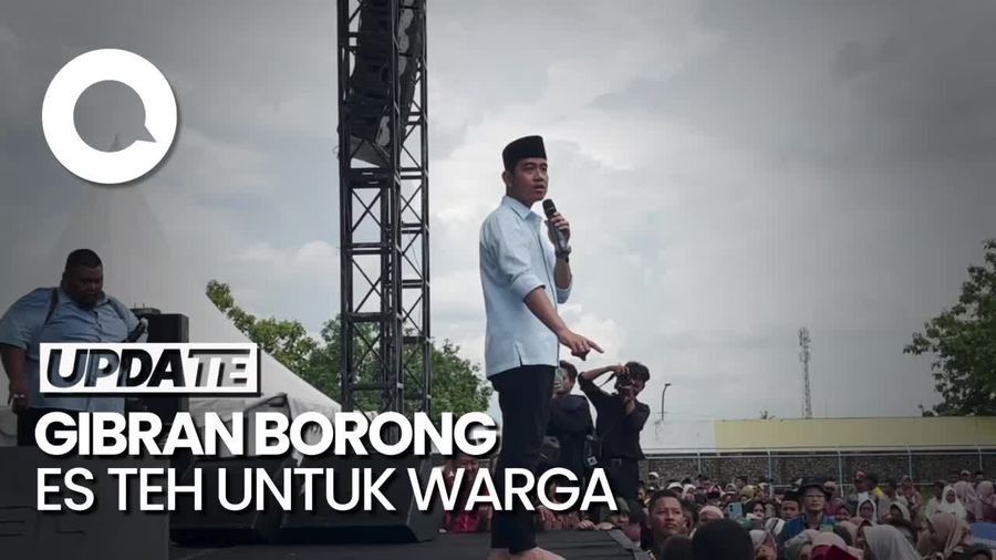 Momen Gibran Borong Es Teh untuk Masyarakat Kebumen