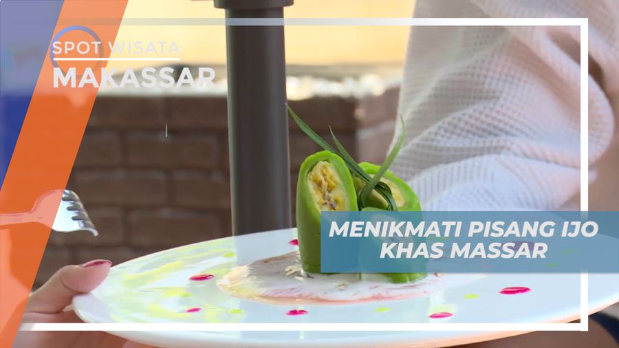 Menyantap Lezatnya Kuliner Pisang Ijo Berteman Segelas Jahe Hangat Khas Makassar