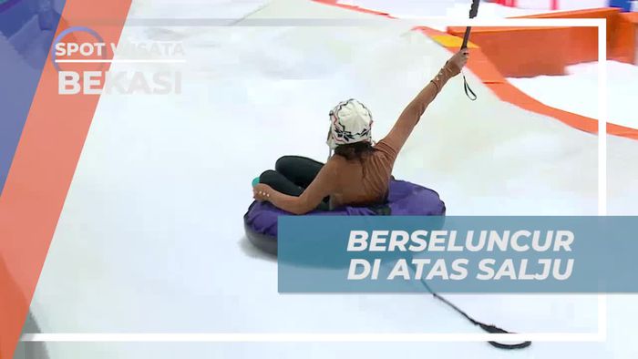 Berseluncur Seru di Atas Salju Dengan Snow Tube, Trans Snow World Bekasi 