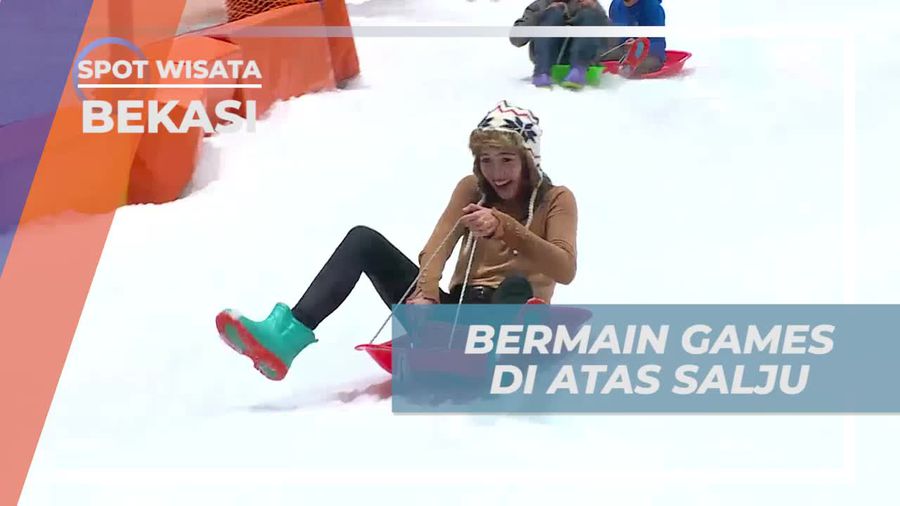 Bermain Tantangan Seru di Salju, Trans Snow World Bekasi 