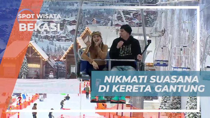 Merasakan Sensasi Naik Kereta Gantung di Trans Snow World Bekasi 