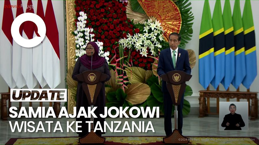Jokowi Diajak Presiden Samia Wisata ke Tanzania Usai Pensiun