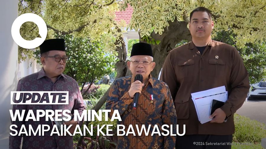 Maruf soal Beras Bulog Berstiker Paslon 02 dan Pose 2 Jari dari Mobil RI 1