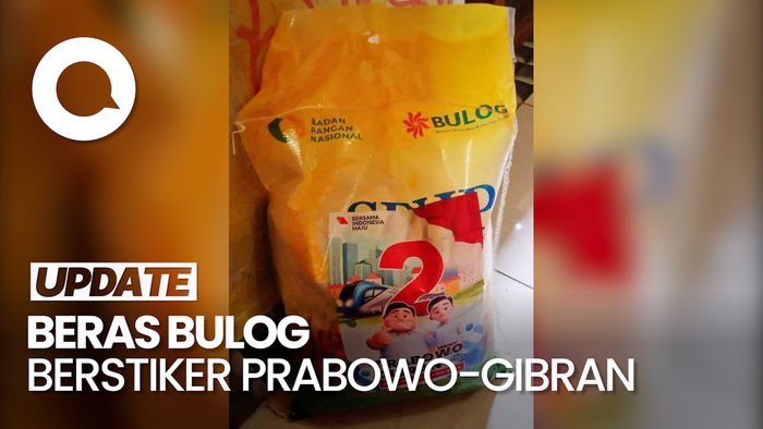 Viral Beras Bulog Berstiker Prabowo-Gibran