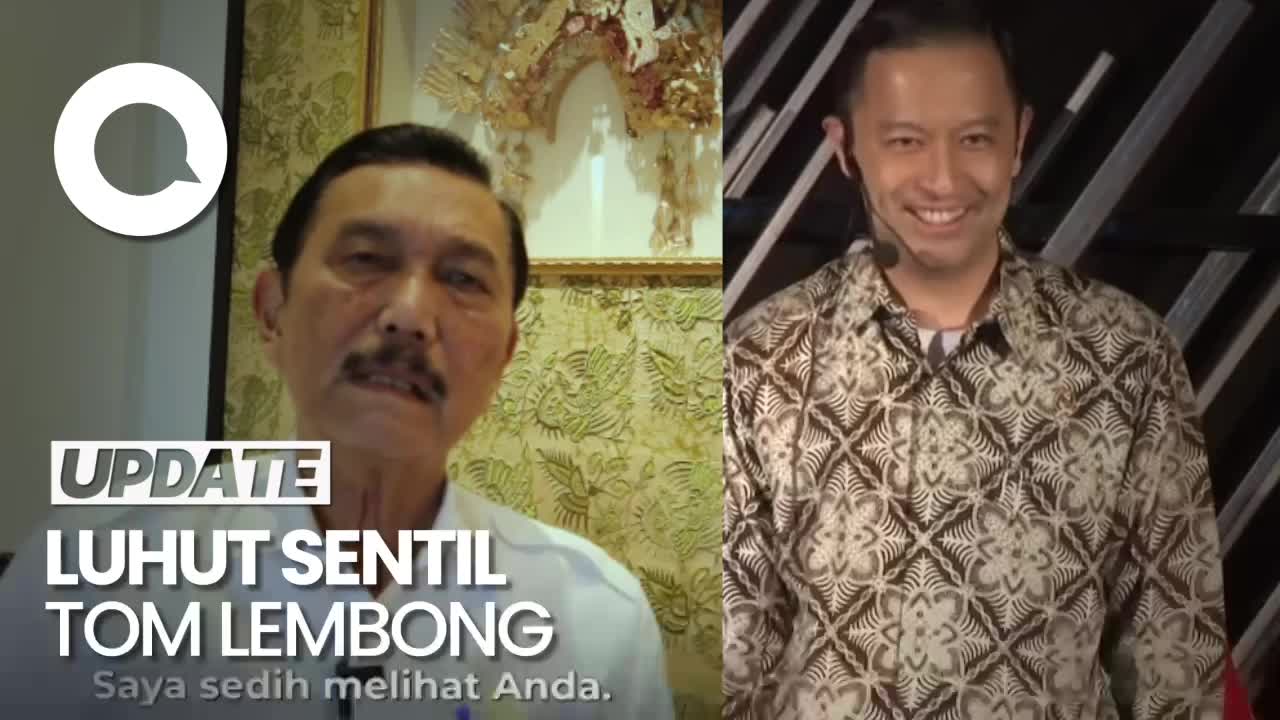 Kala Luhut Tanggapi Sentilan Tom Lembong Soal Contekan Jokowi-Nikel