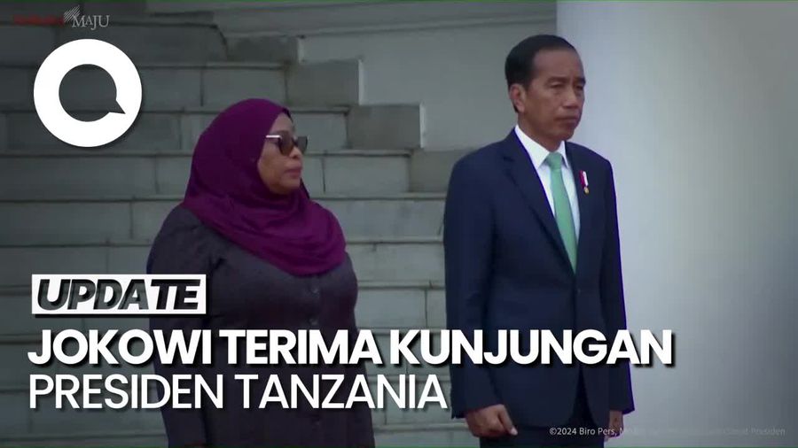 Jokowi Terima Kunjungan Kenegaraan Presiden Tanzania di Istana Bogor