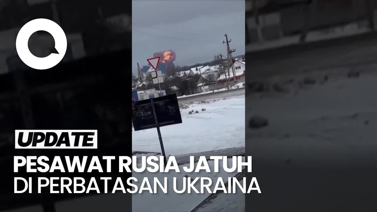 Pesawat Militer Rusia Jatuh, 65 Tawanan Perang Ukraina Tewas