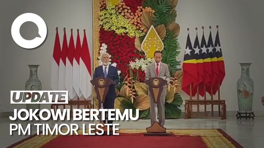 Presiden Jokowi-PM Timor Leste Bahas Perjanjian Batas Negara di Istana