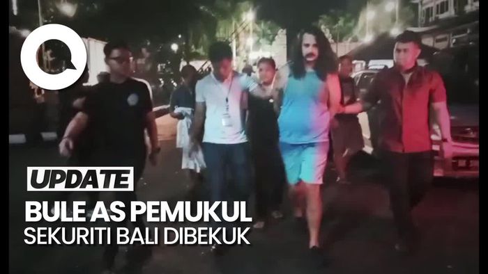 Bule AS Pemukul Sekuriti di Bali Dibekuk, Sempat Melawan Petugas