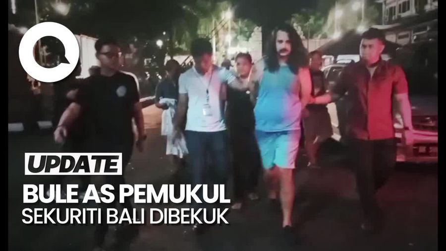 Bule AS Pemukul Sekuriti di Bali Dibekuk, Sempat Melawan Petugas