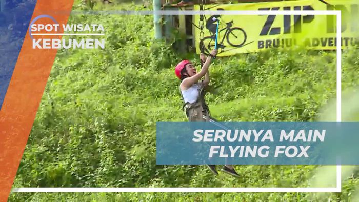 Meluncur Seru Dengan Flying Fox di Brujul Adventure Park Kebumen 