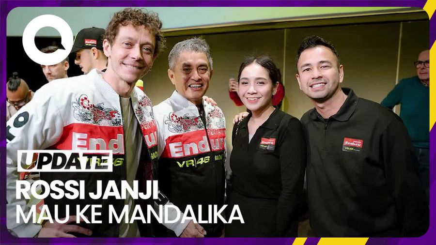 Saat Raffi Ahmad Bujuk Valentino Rossi Berkunjung ke Mandalika