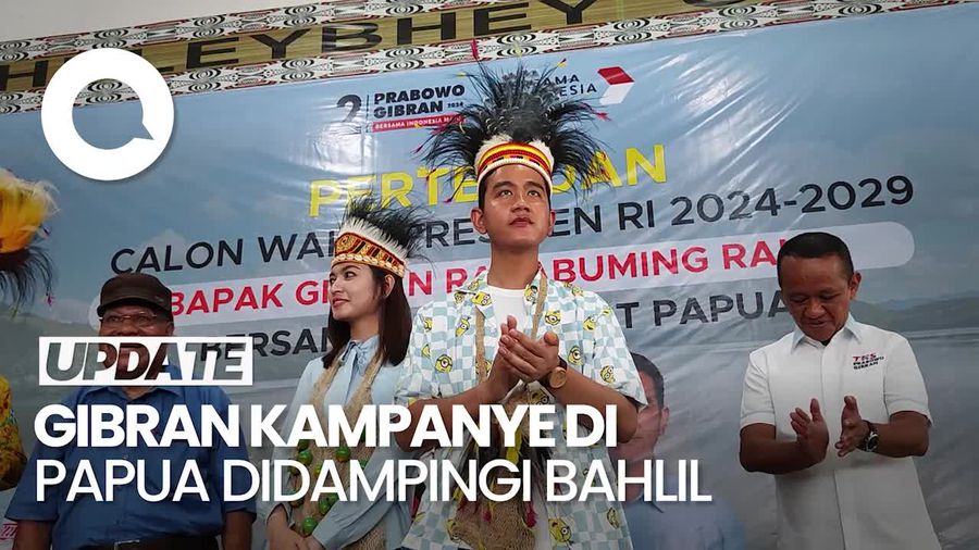 Momen Gibran Temui Raja Adat Papua Didampingi Bahlil Lahadalia