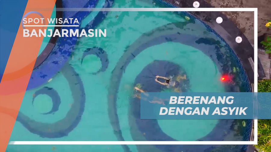 Habiskan Waktu Liburan, Berenang Sambil Menikmati Suasana Kota Banjarmasin