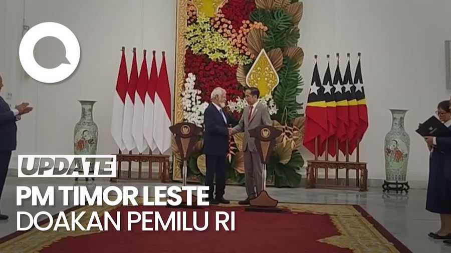 Bertemu Jokowi, PM Timor Leste Xanana Doakan Pemilu RI Berjalan Sukses
