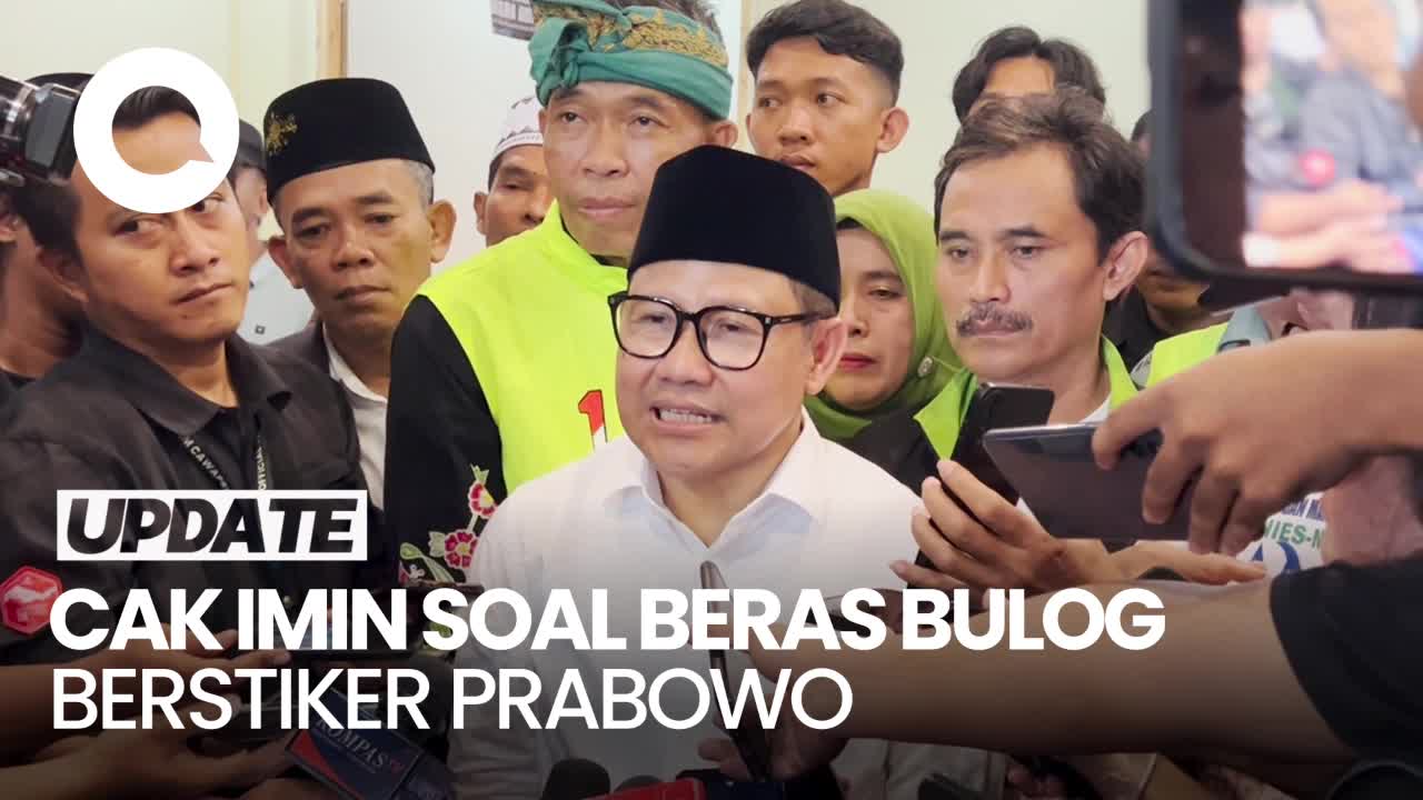 Cak Imin Soal Beras Bulog Berstiker Prabowo-Gibran: Memalukan!