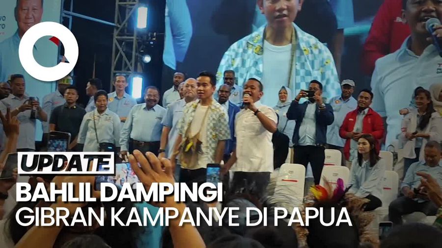 Temani Kampanye di Papua, Bahlil Kenalkan Gibran Putra Sulung Jokowi