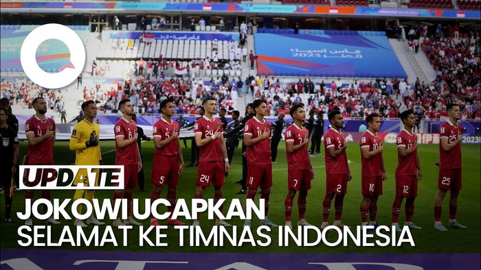 Jokowi Beri Selamat ke Timnas Indonesia yang Lolos 16 Besar Piala Asia