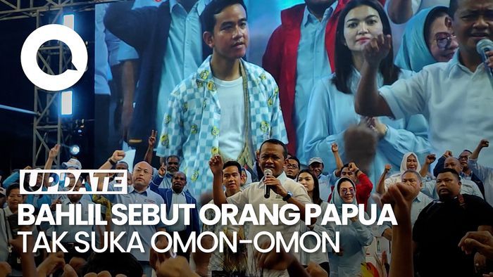 Kampanye Bareng Gibran, Bahlil: Orang Papua Tak Suka Omon-omon