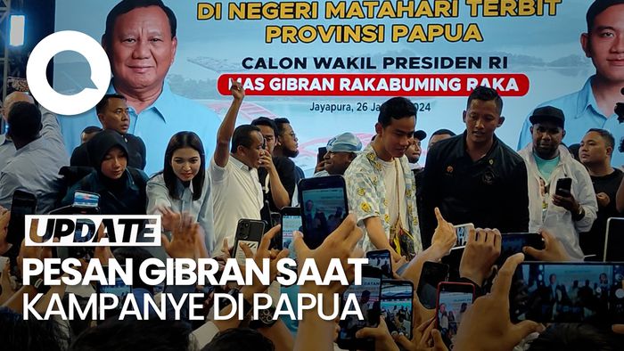 Kampanye di Papua, Gibran Imbau Jangan Menjelekkan Program Paslon Lain