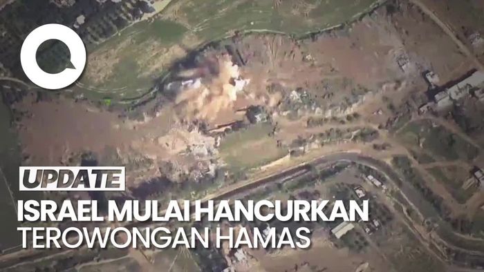 Israel Pamer Proses Penghancuran Terowongan Hamas dengan Bom