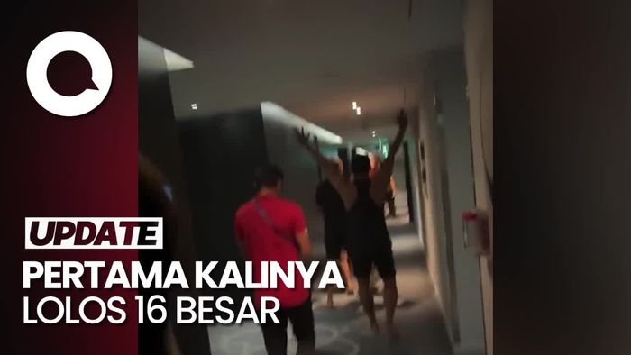 Momen Pemain Timnas Indonesia Rayakan Lolos 16 Besar Piala Asia