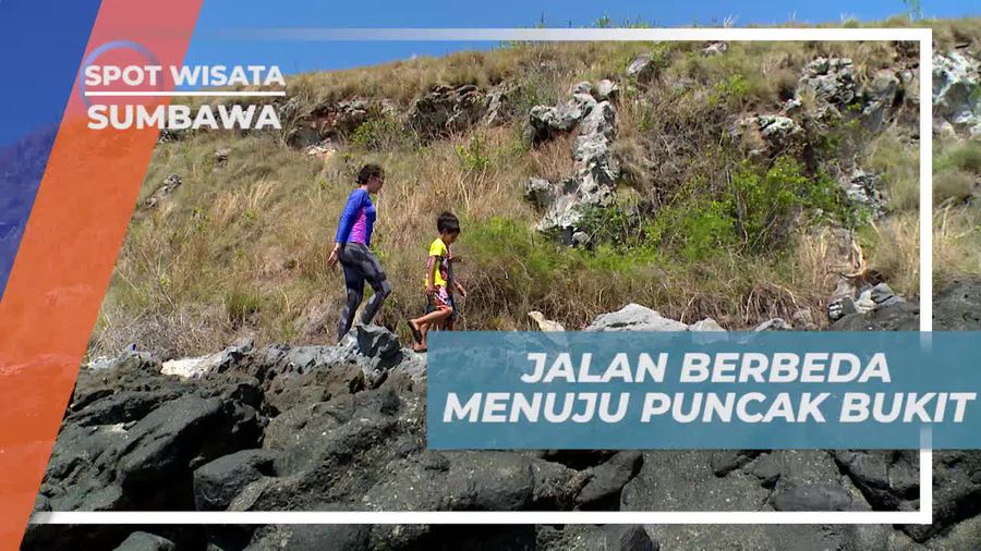 Mencoba Jalur Baru Menuju Puncak Bukit Pulau Kambing Sumbawa