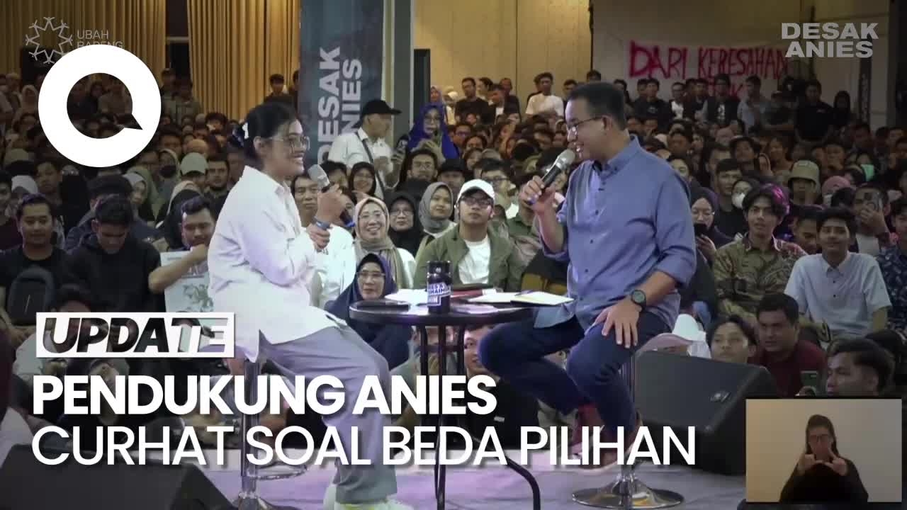 Pendukung Curhat Beda Pilihan Capres Dengan Orang Tua, Anies Bilang Begini