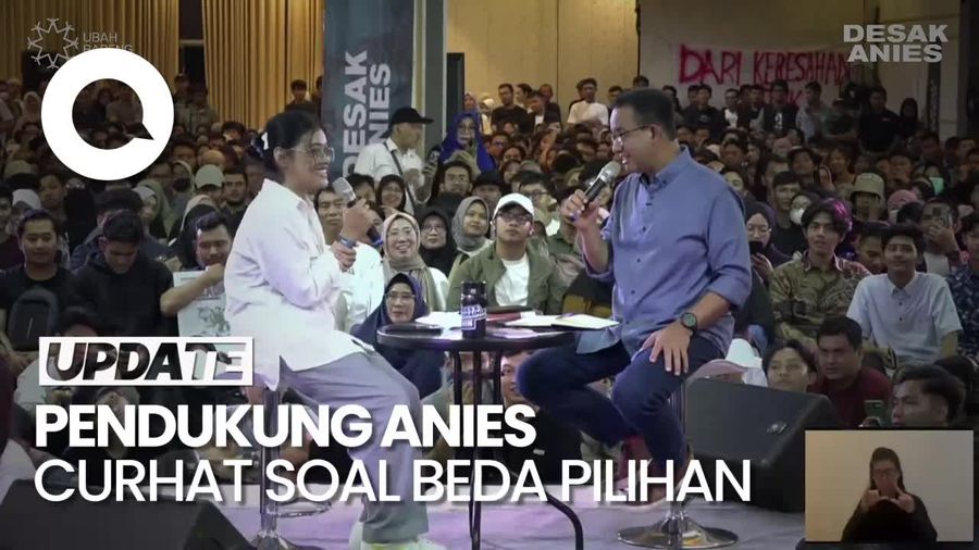 Pendukung Curhat Beda Pilihan Capres dengan Orang Tua, Anies Bilang Begini