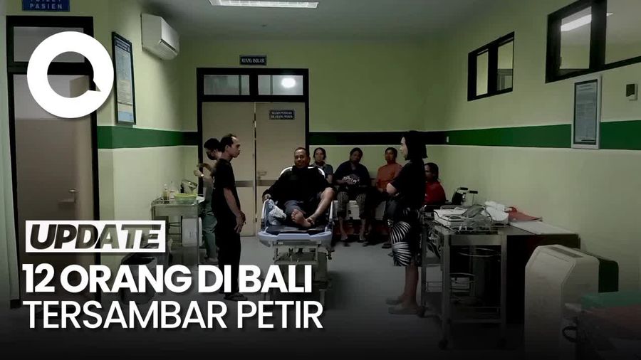 12 Petani Tersambar Petir di Jembrana, 1 Orang Meninggal Dunia