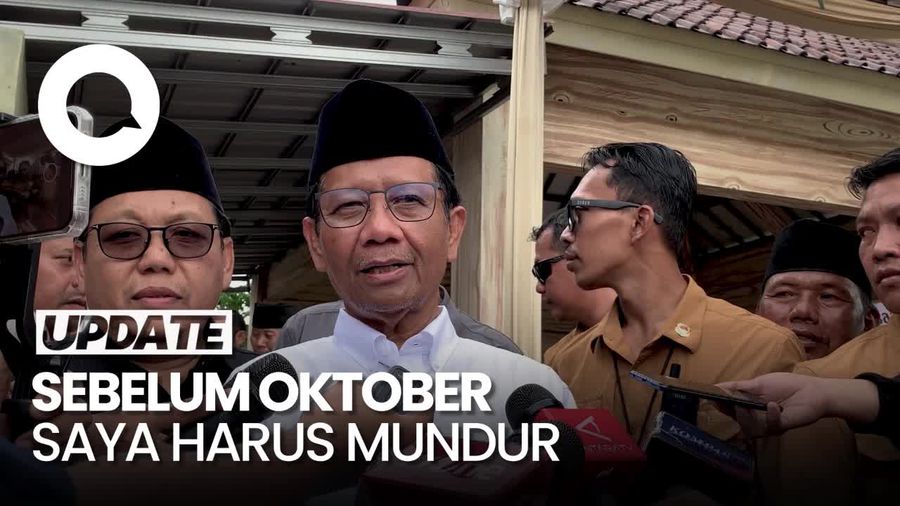 Mahfud Pastikan Mundur: Momentum Ada di Saya, Jokowi dan Teman-teman Saya