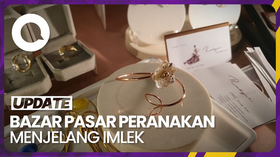 Jelang Imlek, Pasar Keliling Bikin Bazar Pasar Peranakan 