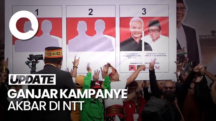 Suasana Warga Manggarai NTT Hadiri Kampanye Akbar Ganjar