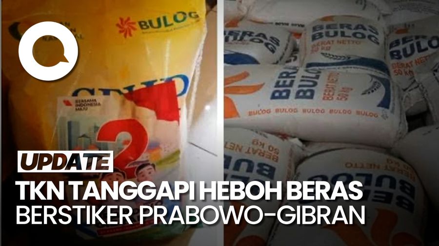 TKN soal Beras Bulog Berstiker Prabowo-Gibran: Cuma Ada di Sosmed