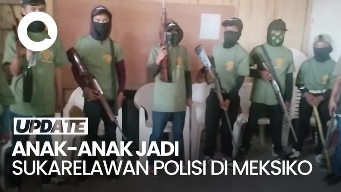 Anak-anak di Meksiko Diajari Pegang Senjata Api Gegara Marak Penculikan