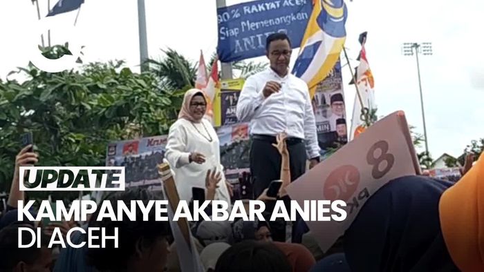 Ditemani Istri, Anies Gelar Kampanye Akbar di Aceh