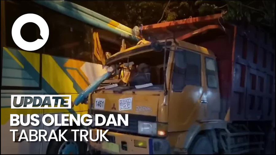 Kesaksian Korban Selamat Bus Tabrak Truk di Gresik: Penumpang Terpental