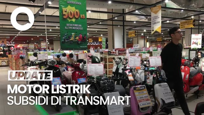 Beli Motor Listrik di Transmart, Pembeli Ini Dapat Subsidi 7 Juta