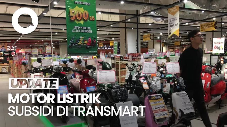 Beli Motor Listrik di Transmart, Pembeli Ini Dapat Subsidi 7 Juta