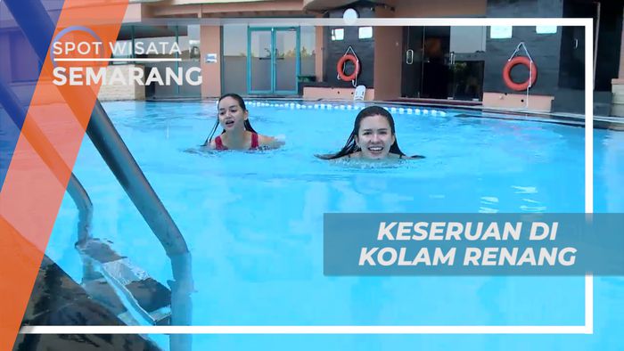 Seru-seruan Habiskan Waktu Bermain Air di Kolam Renang Hotel, Semarang